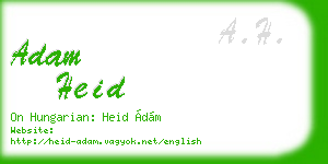 adam heid business card